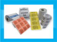 1.000 Etiquetas Adesivas Papel c/ Verniz tamanho 4cm x 5cm c/ faca personalizada